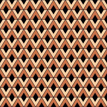 An abstract pattern with black and orange squares vector