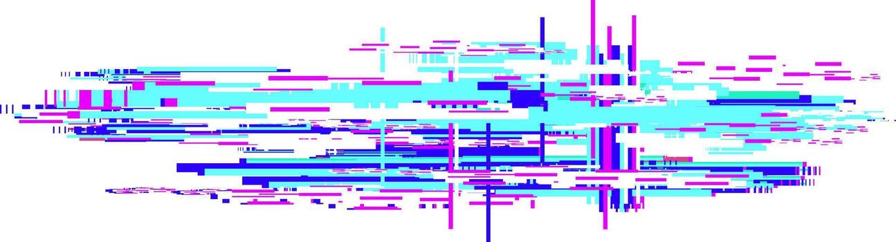 Glitch art data processing error digital background vector