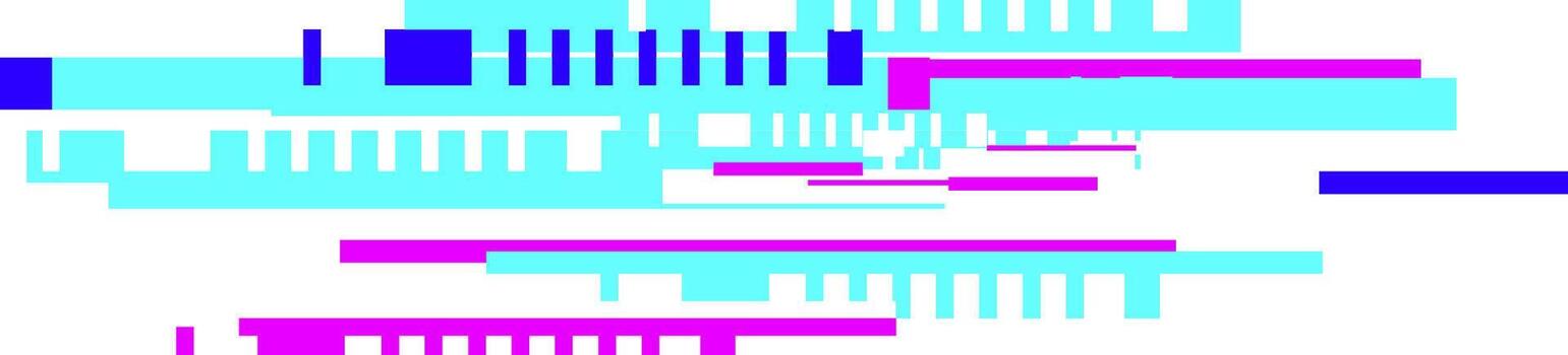 Abstract cyber glitch digital data streaming lines vector