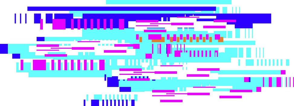 Abstract data glitch cyber digital pattern background vector