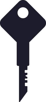 llave desbloqueo seguridad acceso solución concepto silueta icono vector