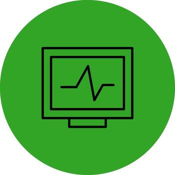 Heart Monitoring Futuristic User Interface Mark vector