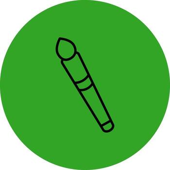 cepillo plano usuario interfaz formar vector