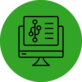 Version Control Business Mobile App Graphic vector