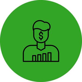 Trader User Friendly Sketch Drawing vector