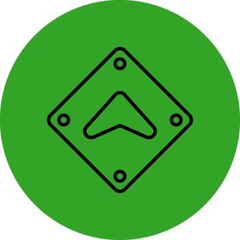 Up Chevron Arrow Sharp Linear Edge Mark vector