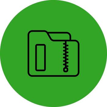 Compressed Folder Modular Graphic Form vector