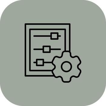 Data Adjustment Minimal Art Style Object vector