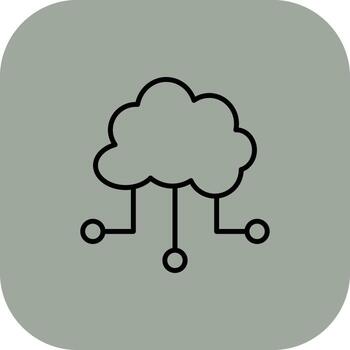 Cloud Based Architecture Wireframe Mobile App Design vector