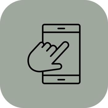 Touch Screen Futuristic User Interface Mark vector