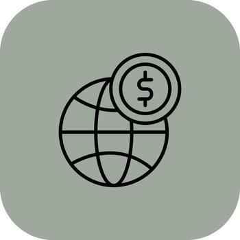 Global Currency Modern Technology Based Object vector