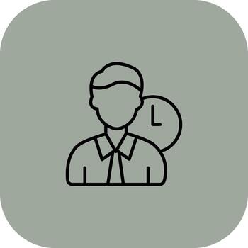 Working Hours Tech Inspired Graphic Form vector