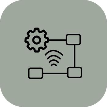 flujo de trabajo creativo cuadrícula establecido símbolo vector