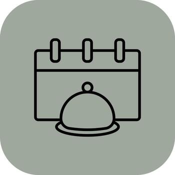 Dinner Vivid Application UI Element vector