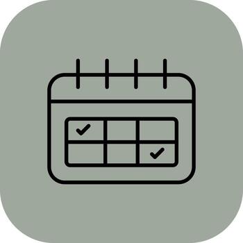 Schedule Vivid Application UI Element vector