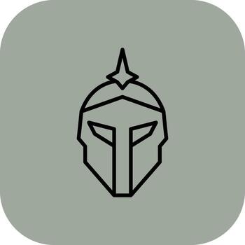 Armor Helmet Modern Color Based Symbol vector