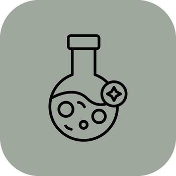 Elixir Thin Line Art Element vector