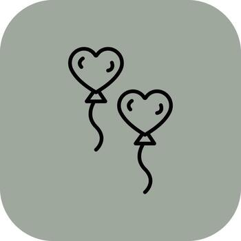 Balloons Smooth User Interface Symbol vector