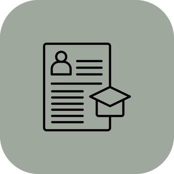 Student Record Abstract User Interface Visual vector