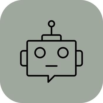 Ai Assistant Three Dimensional Rendered Symbol vector