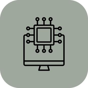 Monoitoring Gradient Style Design Element vector