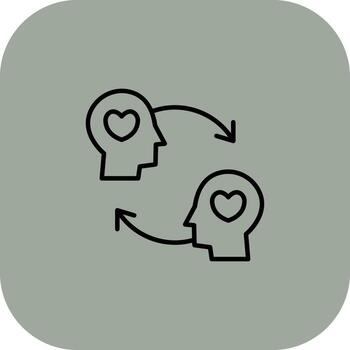 Empathy Minimal Art Style Object vector