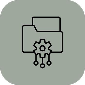 Digital Asset Management Modern Interface Style Badge vector