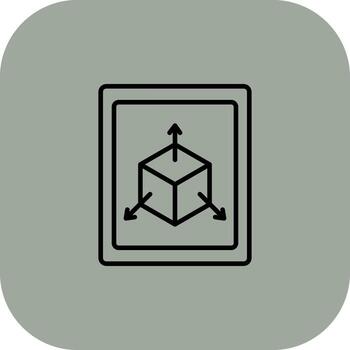 Three Dimensional Coded User Interface Symbol vector