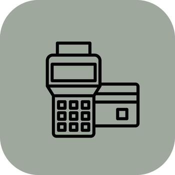 Pos Terminal Three Dimensional Interface Shape vector