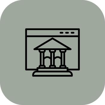 en línea bancario codificado usuario interfaz símbolo vector