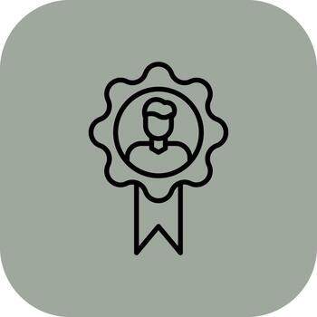 Reputation Iconic Line Based Form vector