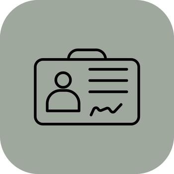 License To Work Three Dimensional Interface Shape vector