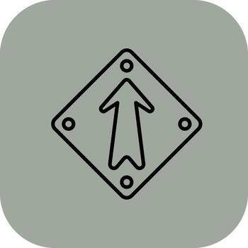 Up Arrow Clean User Interface Concept vector