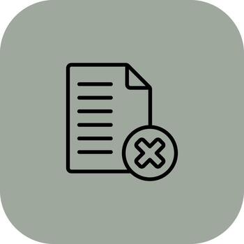 Delete File Web Style Based Graphic vector