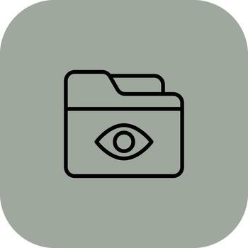 Folder Preview Flat User Interface Form vector