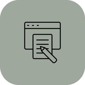 Copywriter Application Focused UI Design vector