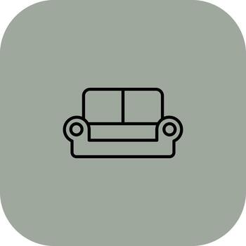 Couch Minimal Graphic Visual Element vector