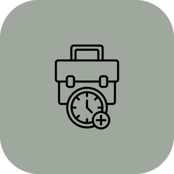 Overtime Custom Line Based Element vector