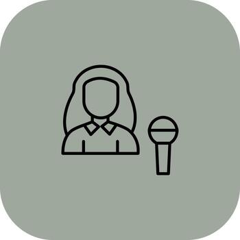 Presenter Interactive User Interface Design vector