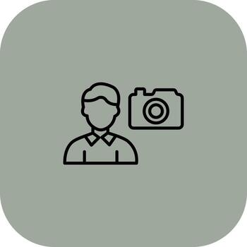 camarógrafo codificado usuario interfaz símbolo vector