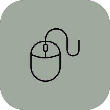 Mouse Outlined Frame Graphic Object vector