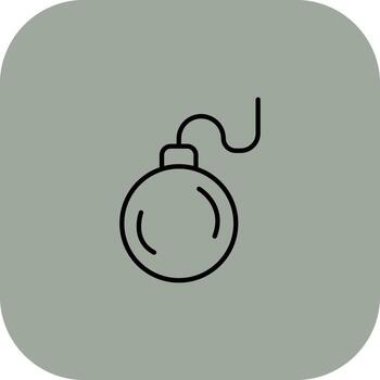 Bomb Sharp Linear Edge Mark vector