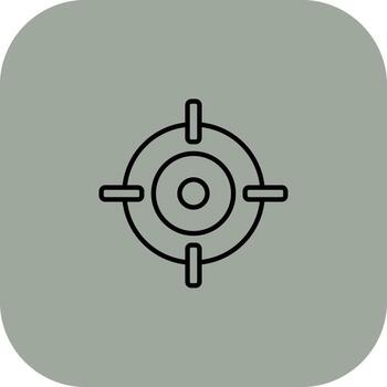 Scope Shadowed Flat UI Design vector