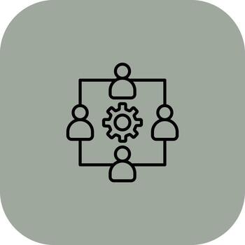 trabajo en equipo codificado usuario interfaz símbolo vector