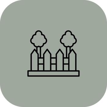 jardín cerca codificado usuario interfaz símbolo vector