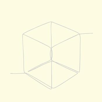 Close-up of a small, transparent glass container with a rounded base and a wide opening, placed on a plain with soft lighting vector