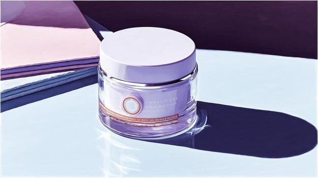 A jar of vitamin c serum sitting on a table photo