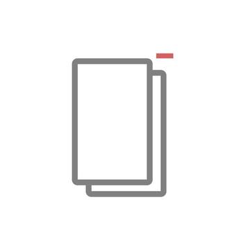 document remove icon minus simple file delete vector