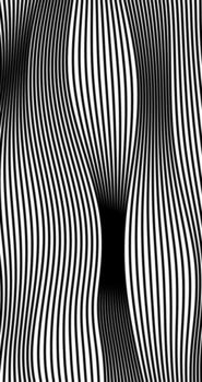 Abstract wavy background Black and white pattern Grid Design vector