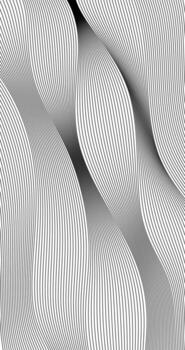Abstract wavy background Black and white lines Grid Design vector